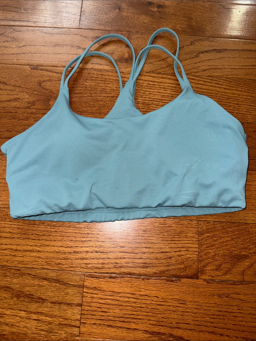 Fabletics Light Blue Double-Strap Sports Bra